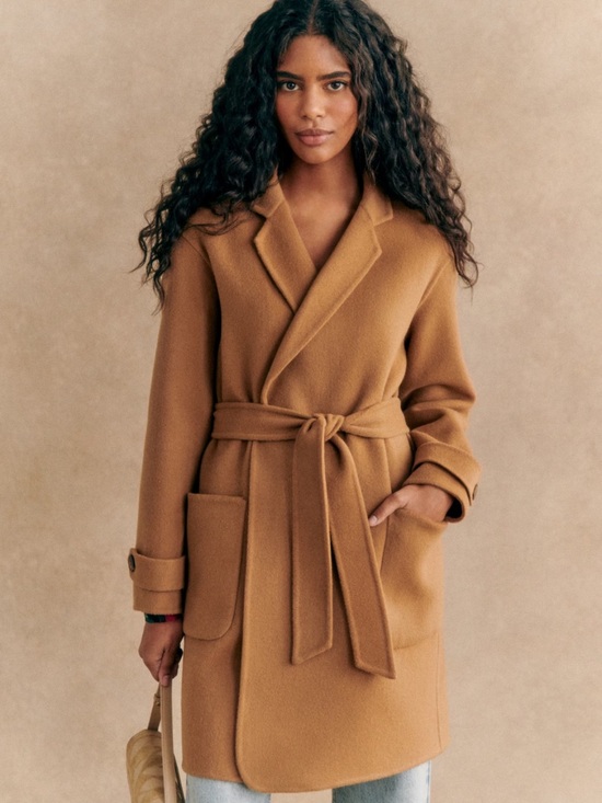 Sezane Jackets & Blazers - Sezane RICK COAT NWT in camel